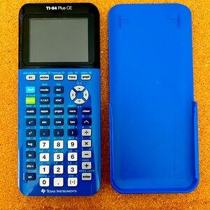 Blue Texas Instruments Graphic Calculator